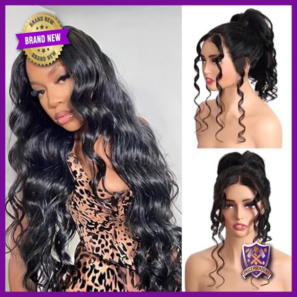 20 Inch Human Hair 360 Lace Front Wig Body Wave Glueless Pre Plucked main image 4